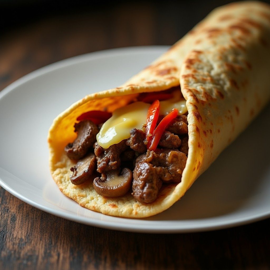 Philly Cheesesteak Wrap.