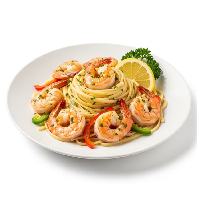 Scampi Over Linguinie (C).