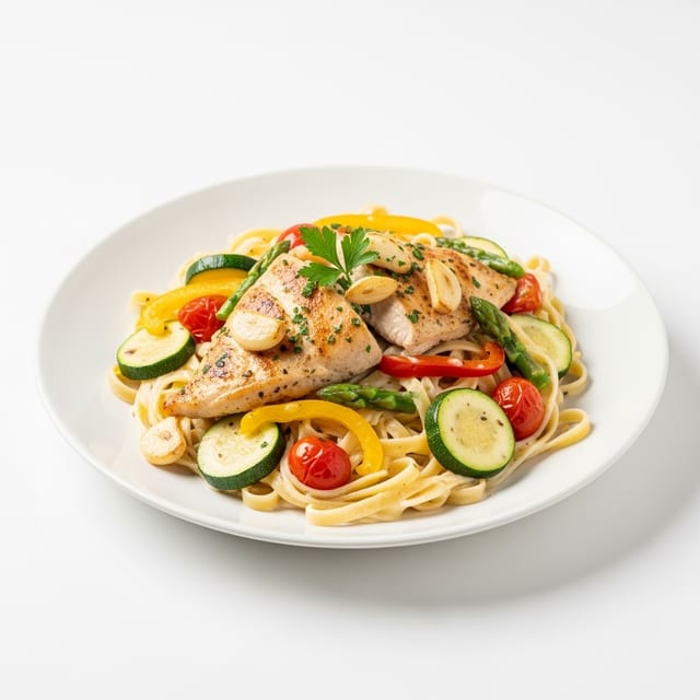 Chicken Primavera (C).