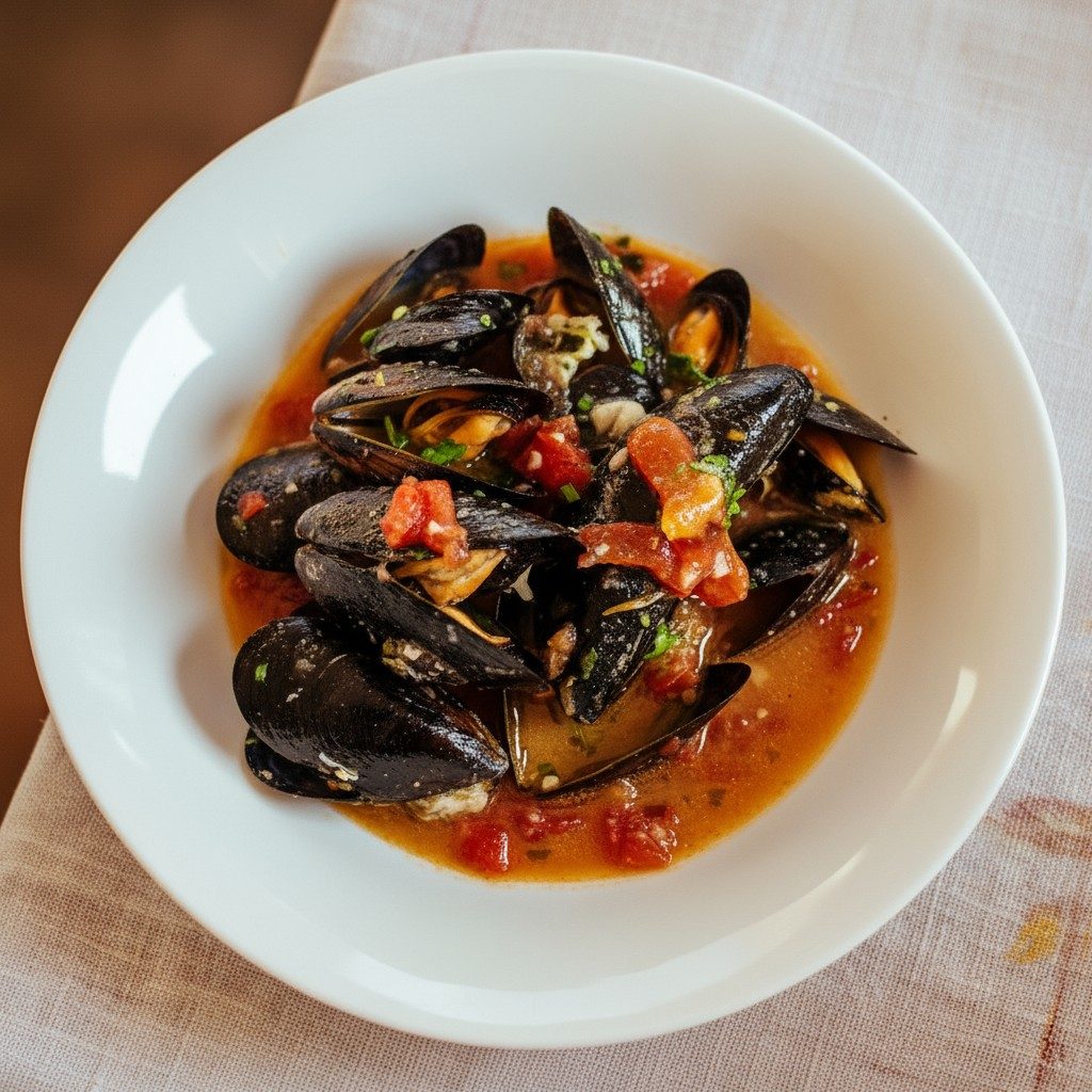 Mussels Fra Diavolo.